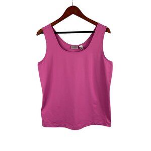 Chicos Pink Sleeveless Tank Top Size 2 Nylon/Spandex